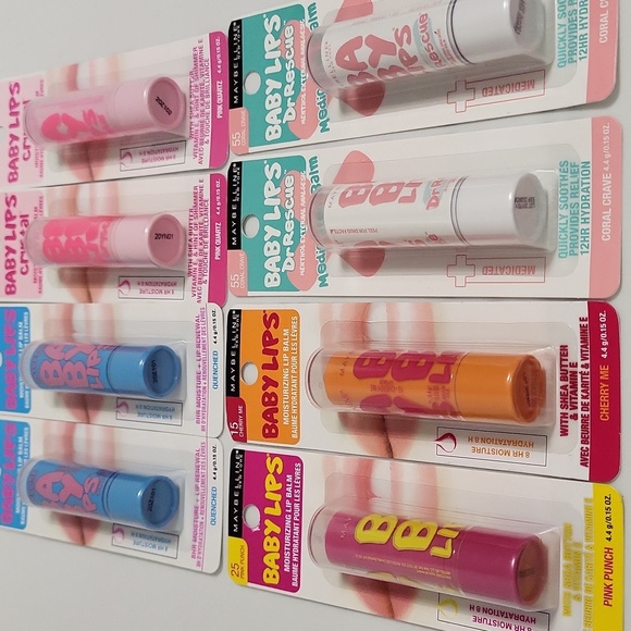 Maybelline Baby Lips Moisturizing Balm Collection- Now 8 Pack - Picture 1 of 9